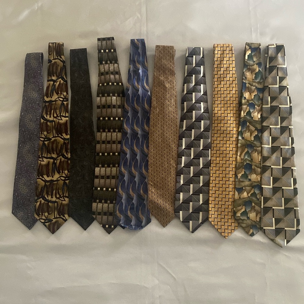 Men’s suit ties lot of 10